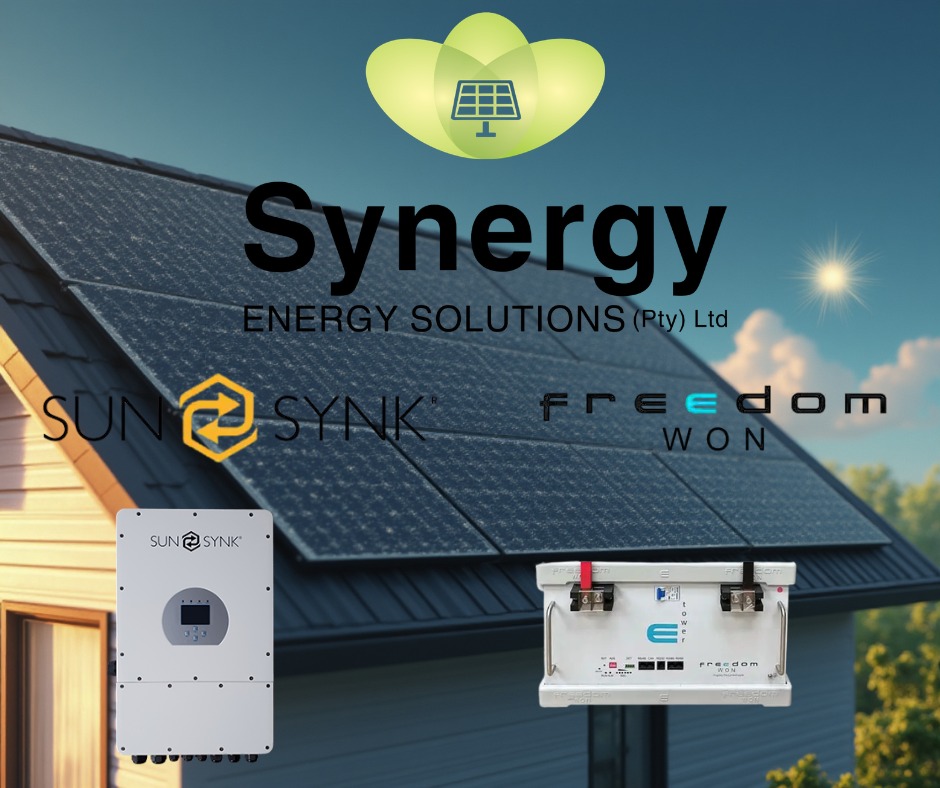 5.5kW Sunsynk Hybrid inverter paired with Freedom Won lithium battery
