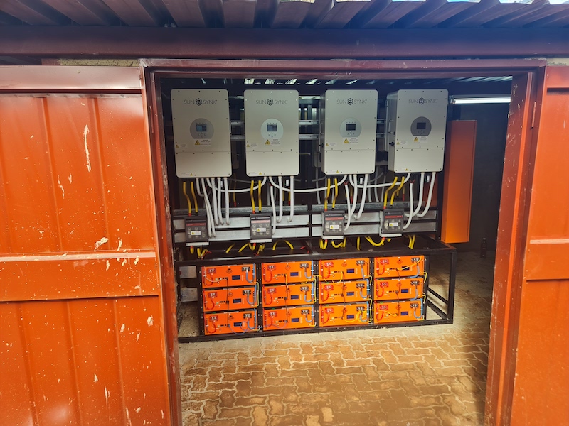 Hybrid solar system in South Africa