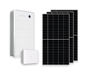 SigenStor 25 kW three-phase inverter with 36 kWh battery and 24 × 600 W solar panels, flagship residential solar system producing up to 2300 kWh per month