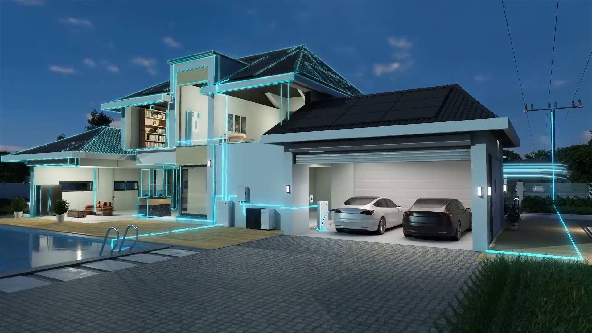 EV charging station installed at a South African home